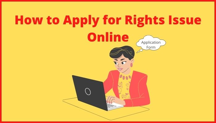 How to apply for rights issue online